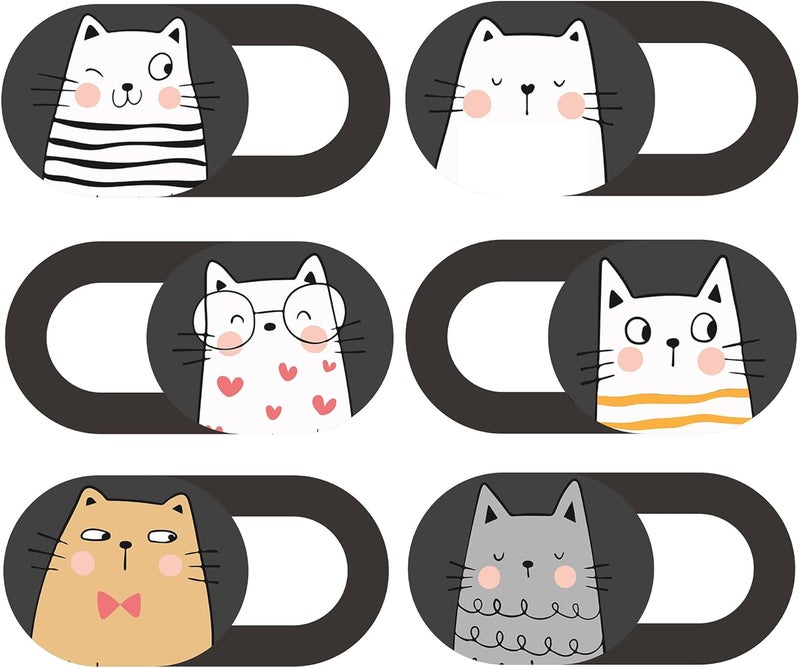 MESMOS Webcam Cover Slide, Cat Lovers Gifts for Women, Cat Lover Themed Thing, Mom Gifts for Women, Laptop Camera Cover Slide Cute (Small) - Image 1